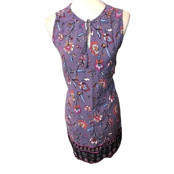 Beach Lunch Lounge lilac floral patterned purple shift dress Size M - Picture 1 of 12